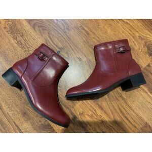 Masseys Women’s Millie Ankle Boots – Garnet | Size 12 | NWT Classic Style